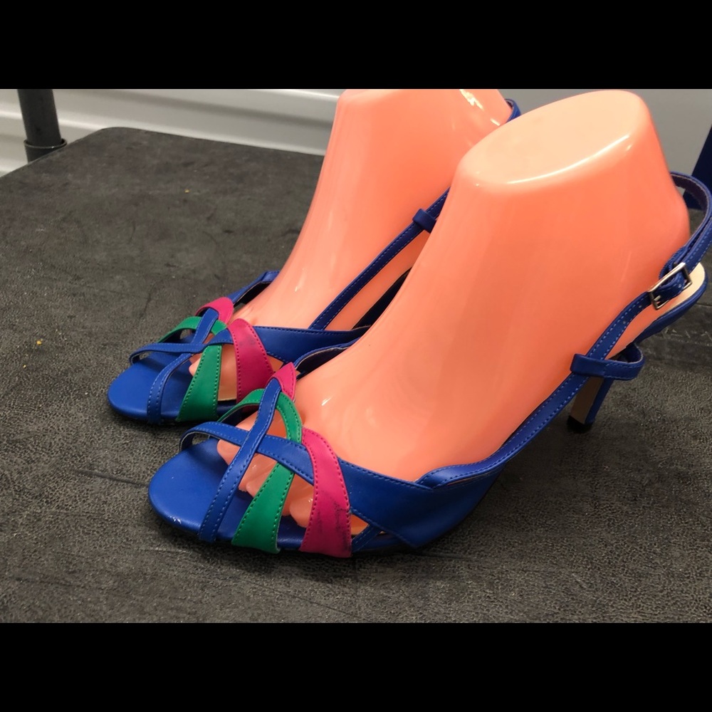 Dear AB women’sMulti-Color High Heel Sandals SZ 10